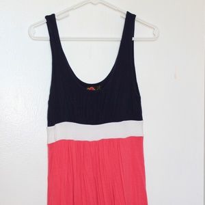 Colorblock Mini Swing Dress